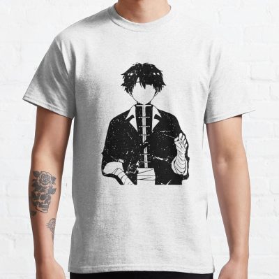 Stark The Red Haired Guy With Axe - Sousou No Frieren Or Frieren Beyond Journey'S End Anime And Manga - Black And White Distressed Characters - December Fall 2023 D9 Snf99 T-Shirt Official Frieren Merch