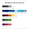 tank top color chart 1 - Frieren Merch