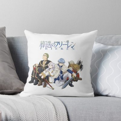 Sousou No Frieren - Sousou No Frieren Anime Throw Pillow Official Frieren Merch
